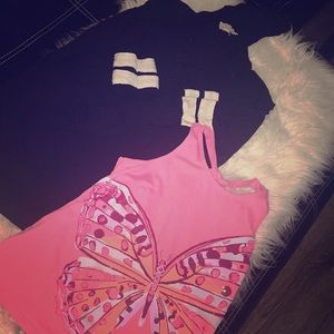 Sweatshirt and tank top